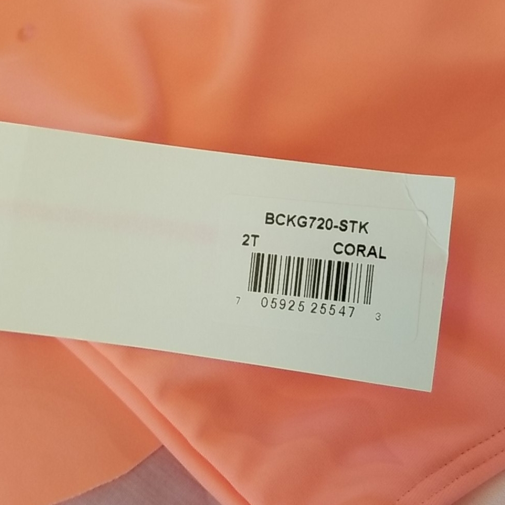 NWT Kate Mack Coral Halter 1 Piece Swimsuit Sz 2T - Picture 8 of 14